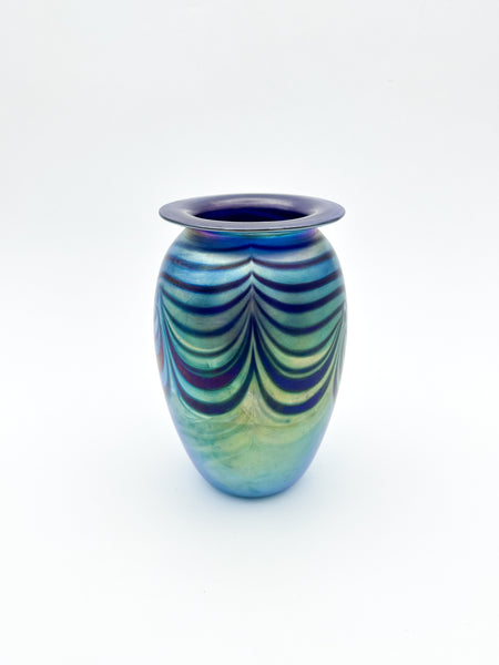 Iridescent Blue Vase