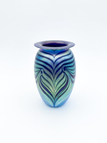 Iridescent Blue Vase