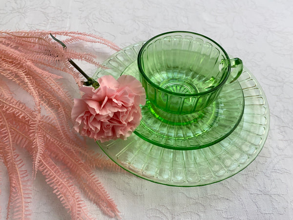 Fluted Cup and Saucer Set