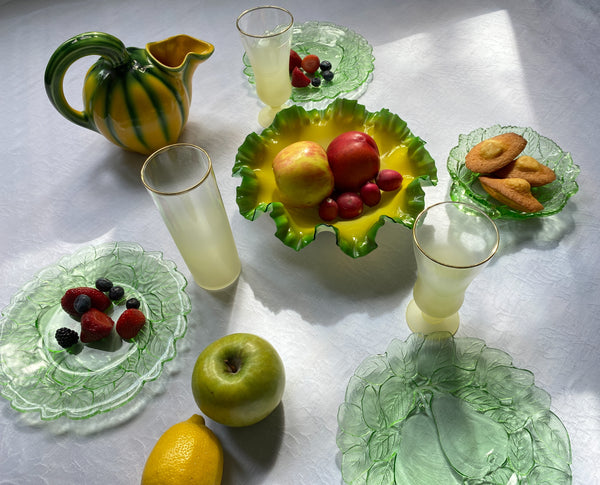 Green Pear Dessert Plate