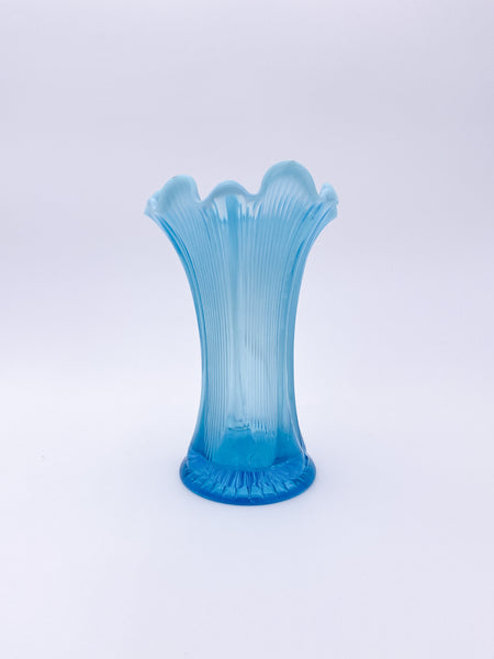 Blue Asymmetrical Vase