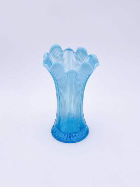 Blue Asymmetrical Vase