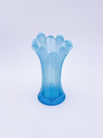 Blue Asymmetrical Vase