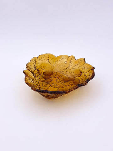 Leaves and Berries Amber Dish