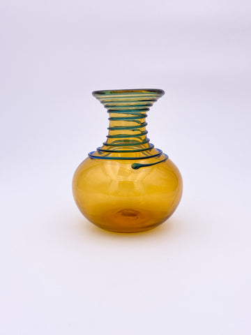Amber Spiral Vase