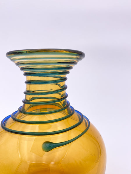 Amber Spiral Vase