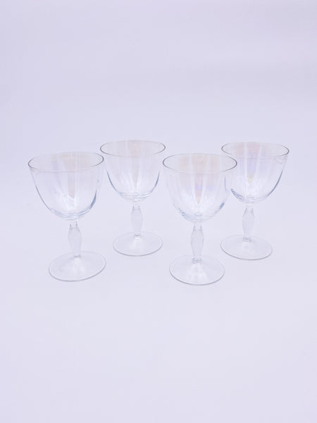 Set of 2 Iridescent Wine Glasses
