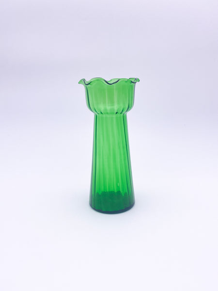 Green Ruffled Vase