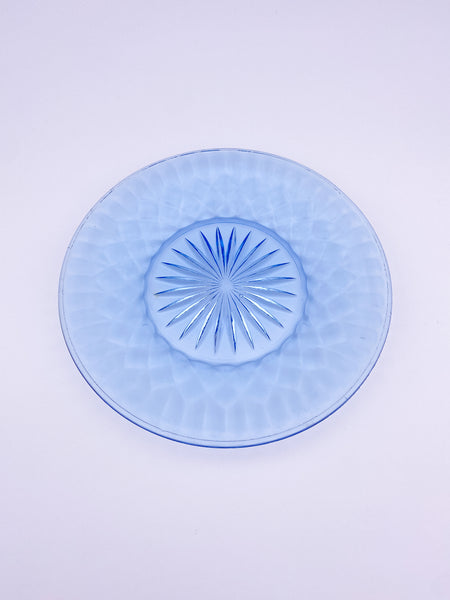 Iridescent Blue Dessert Plate