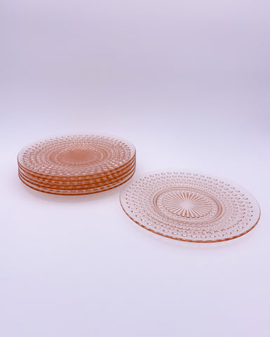 Pink Bubble Dessert Plate