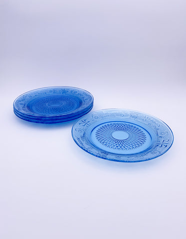 Blue Glass Dinner Plate