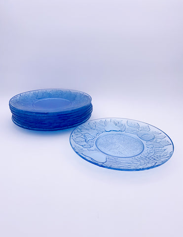 Lyngby Glas Sorrento Dessert Plates, Set of 4 - Blue – Modern Quests