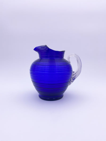 Cobalt Blue Spun Glass Set