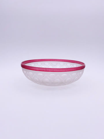 Large cut glass serving bowl