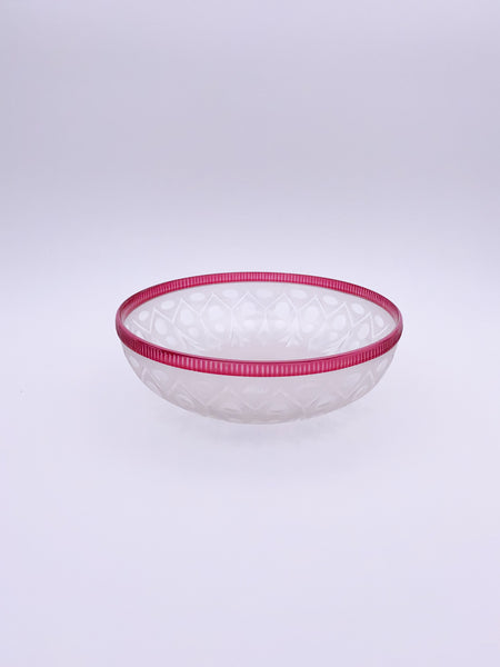 Large cut glass serving bowl