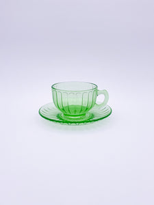 Fluted Cup and Saucer Set