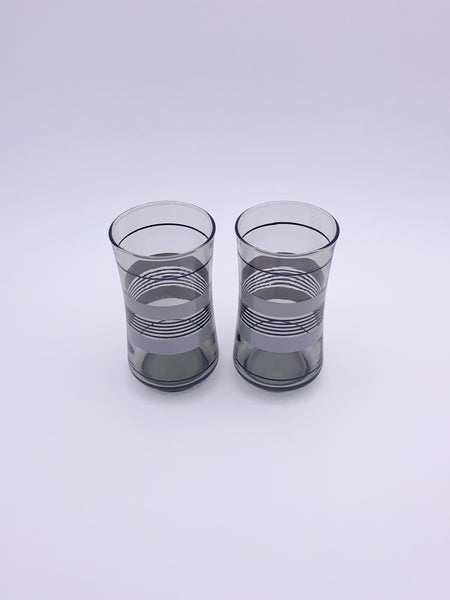 Set of 2 Smoked Tumbler Glasses