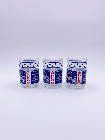 Set of 3 USA Moon Glasses Apollo 13