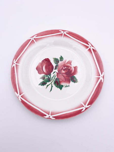 French Ceramic Dessert Plate