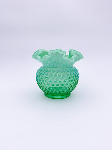 Hobnail Opalescent Glass Vase