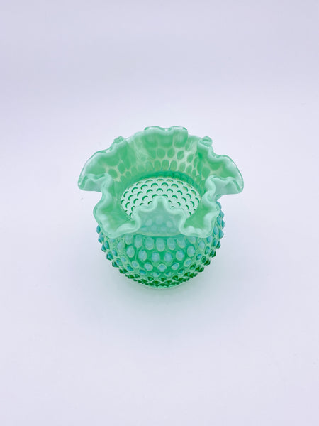 Hobnail Opalescent Glass Vase