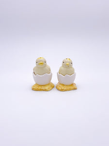 Hatching Chicks Salt & Pepper and Egg Cup
