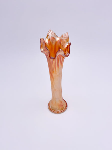 Marigold Iridescent Swung Vase