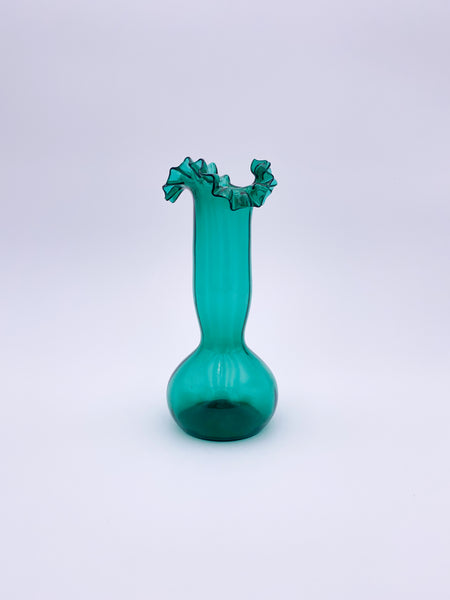 Ultramarine Ruffled Vase