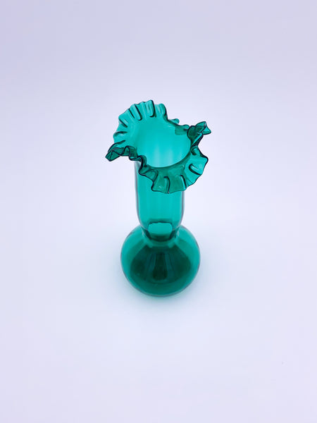 Ultramarine Ruffled Vase