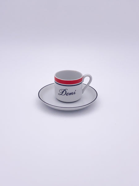 "Demi" Cup and Saucer Set