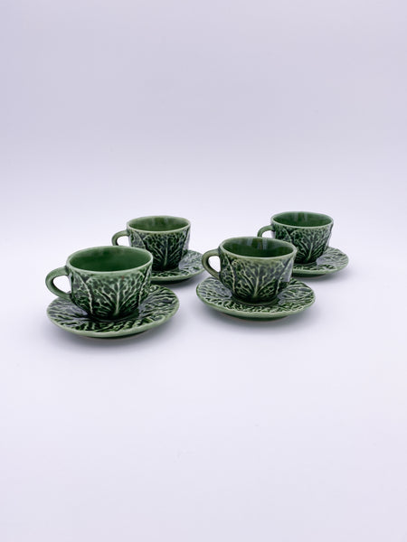 Cabbage Cup and Saucer Set