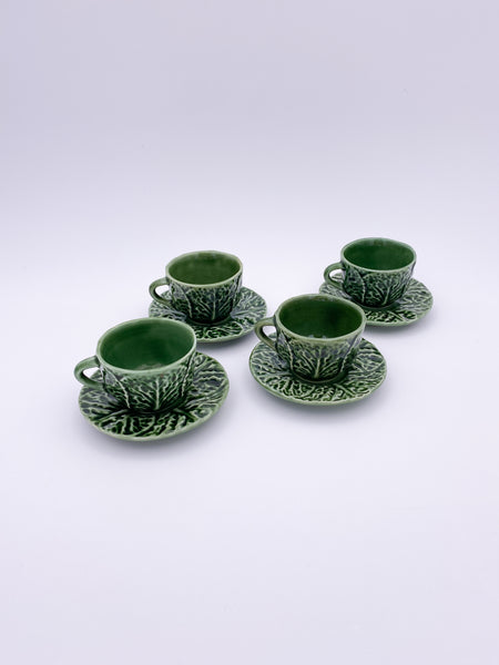 Cabbage Cup and Saucer Set